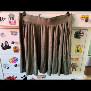 Plus size olive skirt!!